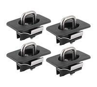 Tie Down Anchor Hook Rings 4pcs Heavy Duty Stainless Steel 1000lbs Load Capacity Snap Up Down Design Easy Installation for Super Duty Silverado Sierra