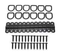 Tie Down D Rings, Surface Mount Lashing Anchors for Trailer Truck RV SUV | Heavy Duty Forged Steel Fixed Anchor Point for Truck Trailer Van SUV Boat Cargo Tie Down
