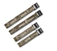 Tie-Down Strap Kit - Cam Buckle Tie-Down Straps for Dog Crate - Security Straps for Trucks - 5,100 LB Break Strength - Combination (2) 8 ft. & (2) 14 ft. (Bottomland)