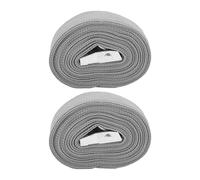 Tie Down Straps, 2pcs Zinc Alloy Ratchet Tie Down Straps Heavy Duty Lashing Straps Cargos Tie Downs Straps for Trucks Car Luggage Grey(3m)