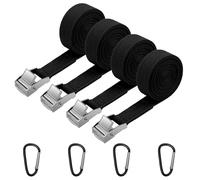 Tie Down Straps, 4 Pack Heavy Duty Tensioning Belts, 2M Adjustable Cargo Straps Ratchet Straps for Motorcycle, Luggage, Cargo, Trucks, Trailer, Quick Release