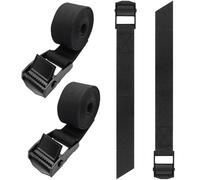 Tie Down Straps,4 PCS Ratchet Tie Down Straps 2.5cm x 50cm Adjustable Lashing Straps with Cam Buckle Quick Release Tensioning Belts for Motorcycle Cargo Trucks Trailer Roof Rack Luggage