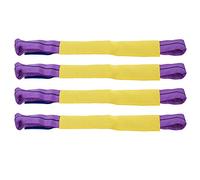 Tie Down Straps Heavy Duty 4pcs Recovery Alloy Wheel Securing Link Straps Trailer Yellow/Purple
