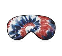 Tie Dye American Flag Sleep Eye Mask Blocks Light Cover Eyeshade for Men Women