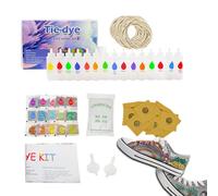 Tie Dye Art Kit - Versatile Fabric Craft Set, Includes Colors, Squeeze Bottles, Elastics, Inspires Creativity and Fun, Hat Dye Set