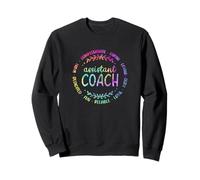Tie Dye Assistant Coach Funny Sports Coaching For Men Women Sweatshirt