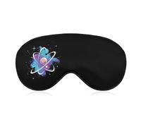 Tie Dye Atomic Science Physics Comfortable Sleep Eye Mask Soft Covers for Sleeping with Adjustable Strap