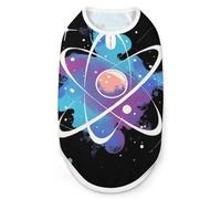 Tie Dye Atomic Science Physics Dog And Cat Clothes Pet Summer Sleeveless T Shirt Basic Vest L