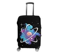Tie Dye Atomic Science Physics Luggage Cover Elastic Suitcase Protectors Anti-Scratch Fits 18-32 Inch Case