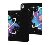 Tie Dye Atomic Science Physics Slim Case Compatible with iPad 10th 9th 8th 7th Generation 2022 2021 2020 2019 Protective Cover Stand