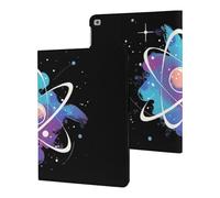 Tie Dye Atomic Science Physics Slim Case Compatible with iPad 10th 9th 8th 7th Generation 2022 2021 2020 2019 Protective Cover Stand