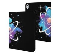 Tie Dye Atomic Science Physics Slim Case Compatible with iPad 10th 9th 8th 7th Generation 2022 2021 2020 2019 Protective Cover Stand
