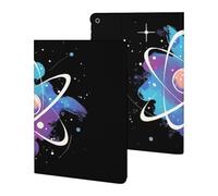 Tie Dye Atomic Science Physics Slim Case Compatible with iPad 10th 9th 8th 7th Generation 2022 2021 2020 2019 Protective Cover Stand