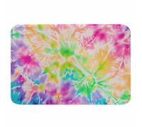Tie Dye Bath Mats for Bathroom Rainbow Splash Tie Dye Pattern Floor Bath Rugs Machine Washable Bathmat Carpet Rug Room Decor for Shower Floor 20 X 31 in Mat