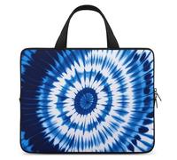 Tie-dye Blue Laptop Bag Durable Laptop Sleeve Water-Resistant Notebook Bag for Computer Or Tablet