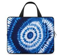 Tie-dye Blue Laptop Bag Durable Laptop Sleeve Water-Resistant Notebook Bag for Computer Or Tablet