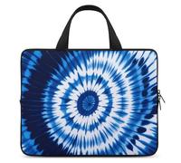 Tie-dye Blue Laptop Bag Durable Laptop Sleeve Water-Resistant Notebook Bag for Computer Or Tablet