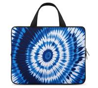 Tie-dye Blue Laptop Bag Durable Laptop Sleeve Water-Resistant Notebook Bag for Computer Or Tablet