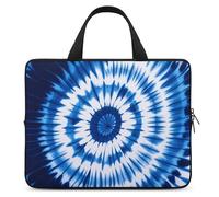 Tie-dye Blue Laptop Bag Durable Laptop Sleeve Water-Resistant Notebook Bag for Computer Or Tablet