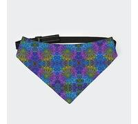 Tie Dye Bohemian Elephant Star Mandala Dog Bandana Collar Pet Triangle Scarf Cat Kerchief with Adjustable Buckle