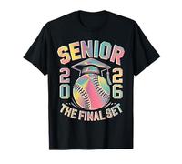 Tie dye Class of 2026 Senior Baseball The Final Set Grad T-Shirt
