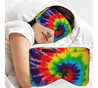 Tie Dye Colorful Rainbow, Sleep Mask for Home Travel, Full Eye Covers Light Blocking Eye Mask Sleep Eye and Ear Muffs
