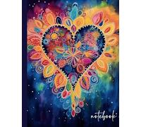 Tie Dye Composition Notebook - Ruled Notebook/Journal - For girls & boys, students , and work: Boho Heartbeats - A Tie-Dye Collection - 7" x 9" size