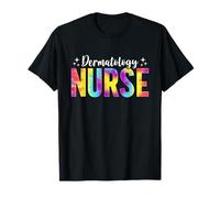 Tie Dye Dermatology Nurse Funny Nursing for Women Men Nurses T-Shirt