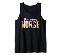Tie Dye Dermatology Nurse Funny Nursing for Women Men Nurses Tank Top