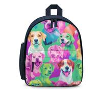 Tie Dye Dogs Animal Cute Backpack Small Daily Daypack Travel Shoulder Bag with Adjustable Strap Funny Graphic