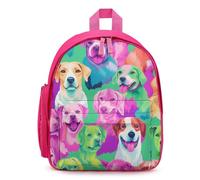Tie Dye Dogs Animal Cute Backpack Small Daily Daypack Travel Shoulder Bag with Adjustable Strap Funny Graphic