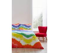 Tie Dye Duvet Cover Set, 100% Cotton Martex Pride Multi Double