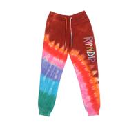 Tie Dye Embroidered Joggers Red - male - Ripndip - Sweatpants - Multicolor - XS - Trousers XS
