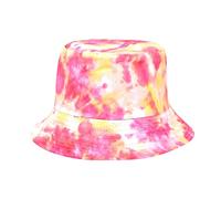 Tie Dye Fisherman's Hat Women's Double Spring Summer Fashion Basin Hat in Europe and America Popular Sun Protection Hat Male Festival Outfit Women, F, One Size