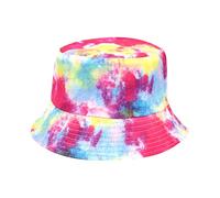Tie Dye Fisherman's Hat Women's Double Spring Summer Fashion Basin Hat in Europe and America Popular Sun Protection Hat Male Festival Outfit Women, E, One Size