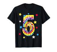 Tie Dye Five 5 years old kids birthday tee T-Shirt