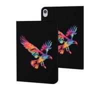 Tie-dye Flying Ea-gles Funny Tablet Cases Multi-Viewing Angels Trifold Stand Case Compatible with iPad Series