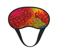 Tie Dye Hippies Print Adults Soft Washable Eye Mask for Light Blocking Nap Face Sleeping Travel Cover