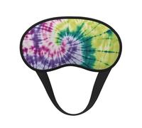 Tie Dye Hippies Print Eye Mask for Sleeping Light Blocking Nap for Travel Yoga Camping Night Rest