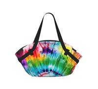 Tie Dye Hippies Print Foldable Camping Bag Duffle Bag Waterproof Travel Bag Camping Mattress For Outdoor Park Beach