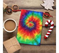 Tie Dye Hippies Print Gift Reusable Bag Drawstring Festive Birthday Presents Daily Storage Office Supplies