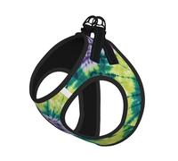 Tie Dye Hippies Print Reflective No Choke Pet Vest Harness,Adjustable Soft Padded Dog Harness With Easy Control Handle