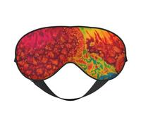 Tie Dye Hippies Printed Eye Mask, Soft and Breathable, Suitable for Nap, Travel, Night Sleep