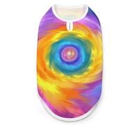 Tie Dye Hurricane Dog Shirt Sleeveless Pet Clothes Summer T-Shirts Tank Top for Small Puppy Cat