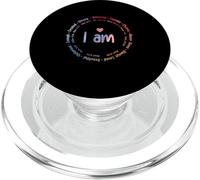 Tie Dye I Am Inspiration Christian Religious Bible Verses PopSockets PopGrip for MagSafe