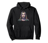 Tie Dye - Jesus Christ Portrait Face Divine God Holy Pullover Hoodie