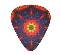 Tie Dye Kaleid-oscope 12-Pack Guitar Picks, Includes Thin, Medium & Heavy Gauges 3 Sizes for Guitar Electric Acoustic Picks