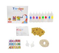 Tie Dye Kit - Fabric Coloring Set | Spray Paint Kit | Creative Textile Art Supplies | Fun Activity Pack with Vibrant Colors for School Home Outdoor Events Family Projects Shirts Scarves Socks Hats