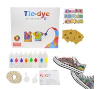 Tie Dye Kit - Fabric Dyes Set, Craft Paint Kit | Permanent Dyes, Cold Water Direct Coloring Pages, Eco -Dye Colors, Creative Clothing Design For School, Home, Ou