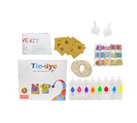 Tie Dye Kit for Kids - Vibrant Pigment Bottle Set, Fabric Dye Package, Easy Squeeze Applicator System, Creative Textile Art Solution | Painting Supplies for Birthday Camp Projects